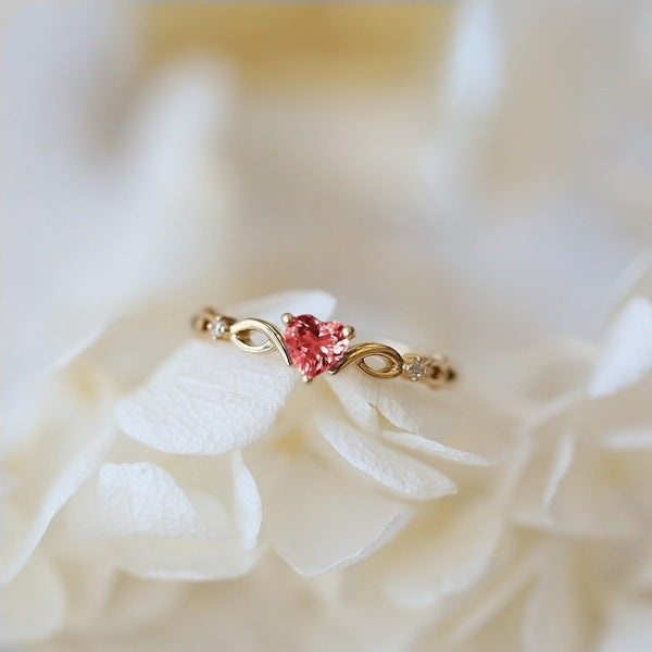 Bague en Cœur de Zirconia
