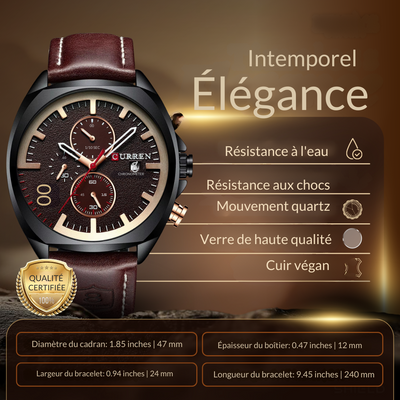 Montre militaire sportive chronographe classique
