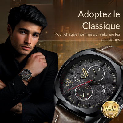 Montre militaire sportive chronographe classique