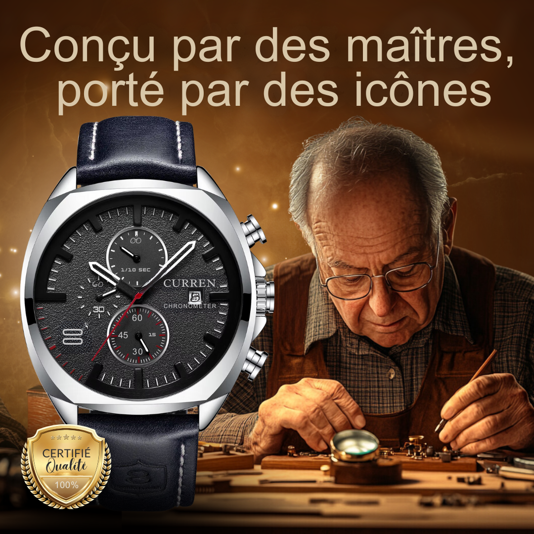 Montre militaire sportive chronographe classique
