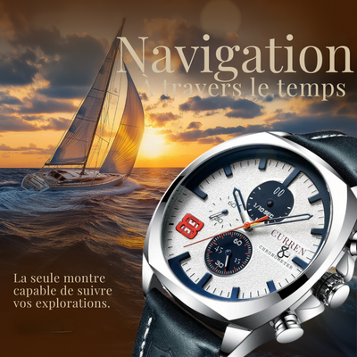 Montre militaire sportive chronographe classique