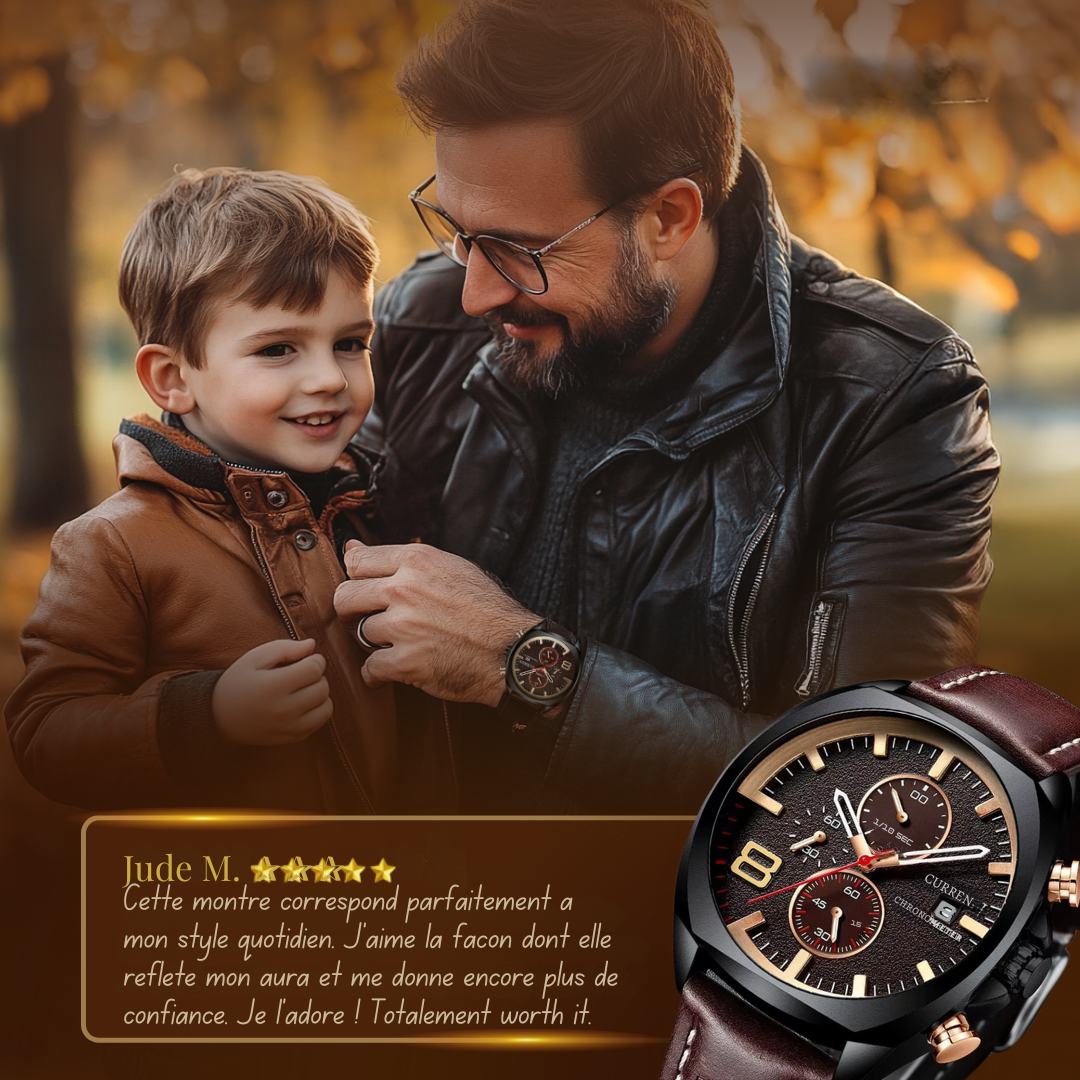 Montre militaire sportive chronographe classique