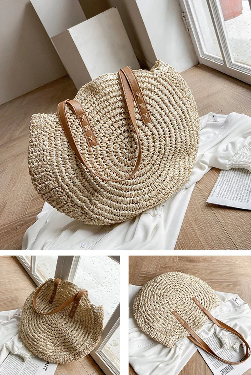 Hannah™ - Sac en paille multifonctionnel