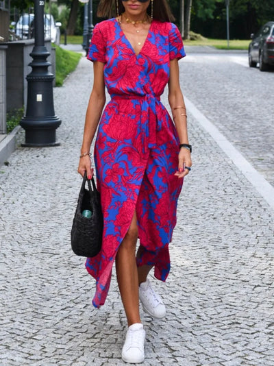Tina | Robe Fleurie Enveloppante