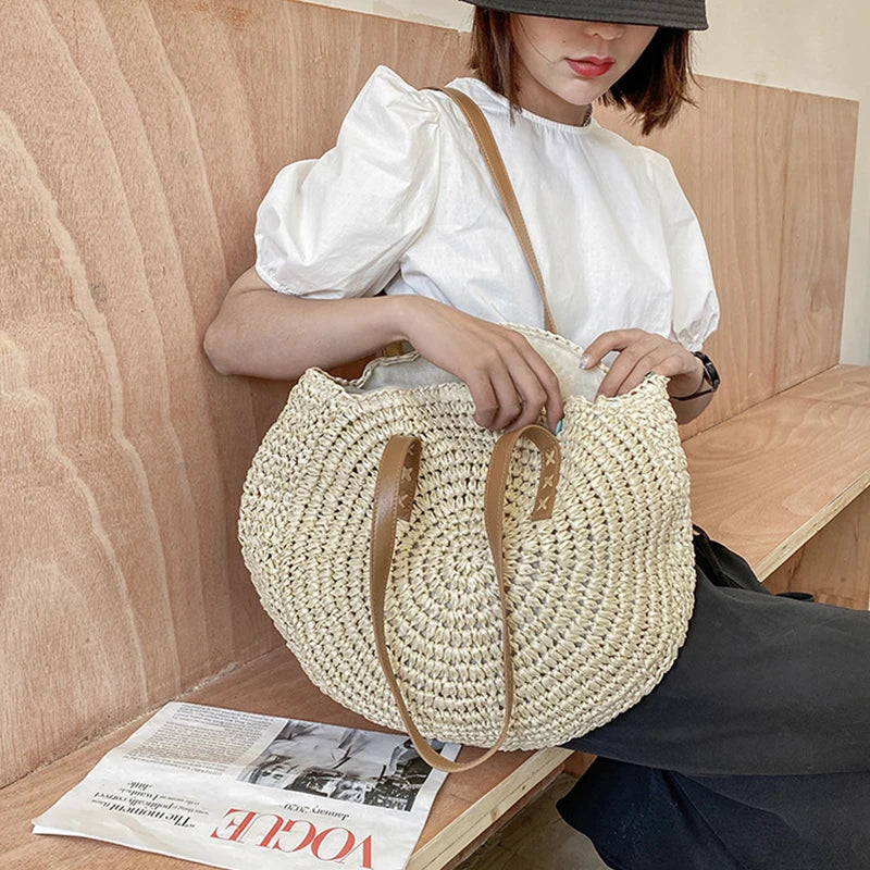 Hannah™ - Sac en paille multifonctionnel