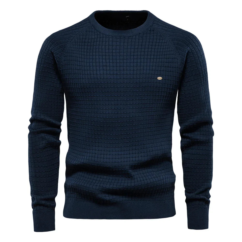 Xander | Pull pour homme avec motif en grille