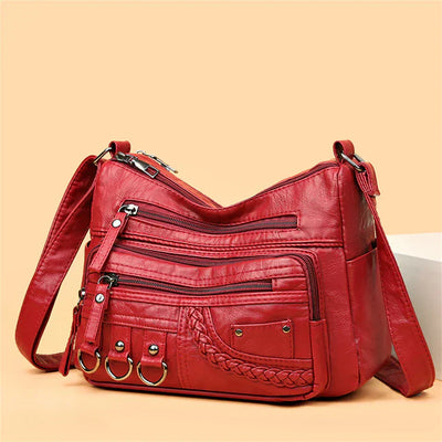 Olivia™ Vintage Charm | Sac à Fermeture Éclair Souple
