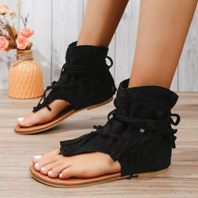 Ella™ - Sandales Vintage à Franges