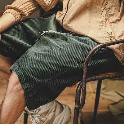 Shorts en velours côtelé
