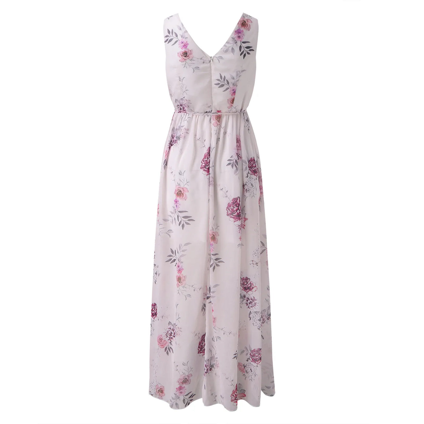 Blanca | Robe Maxi Florale Élégante avec Haute Fente