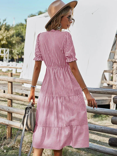 Bernice | Robe Classique Rayée