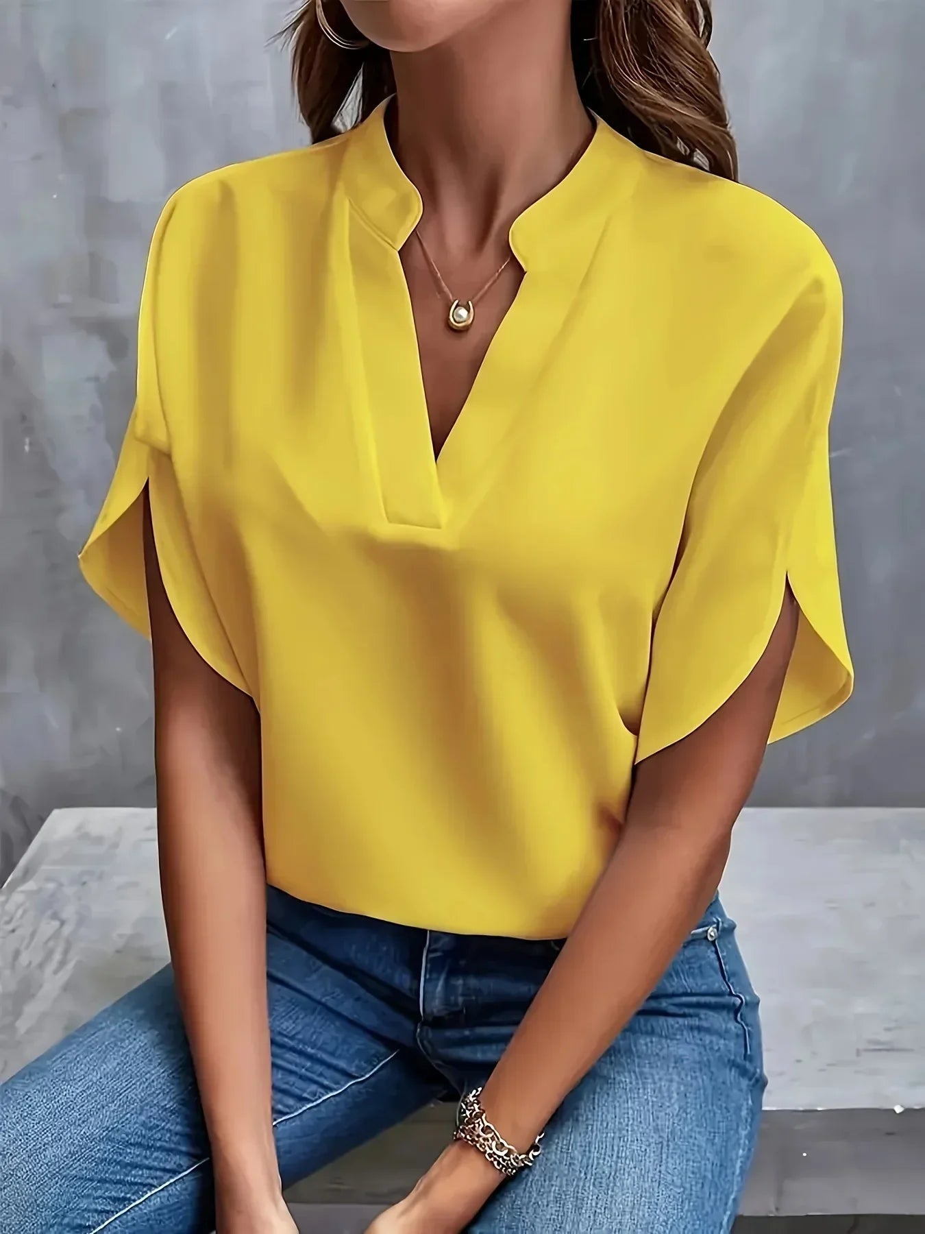 Thalia™ | Blouse Sophistiquée au Design Sur Mesure