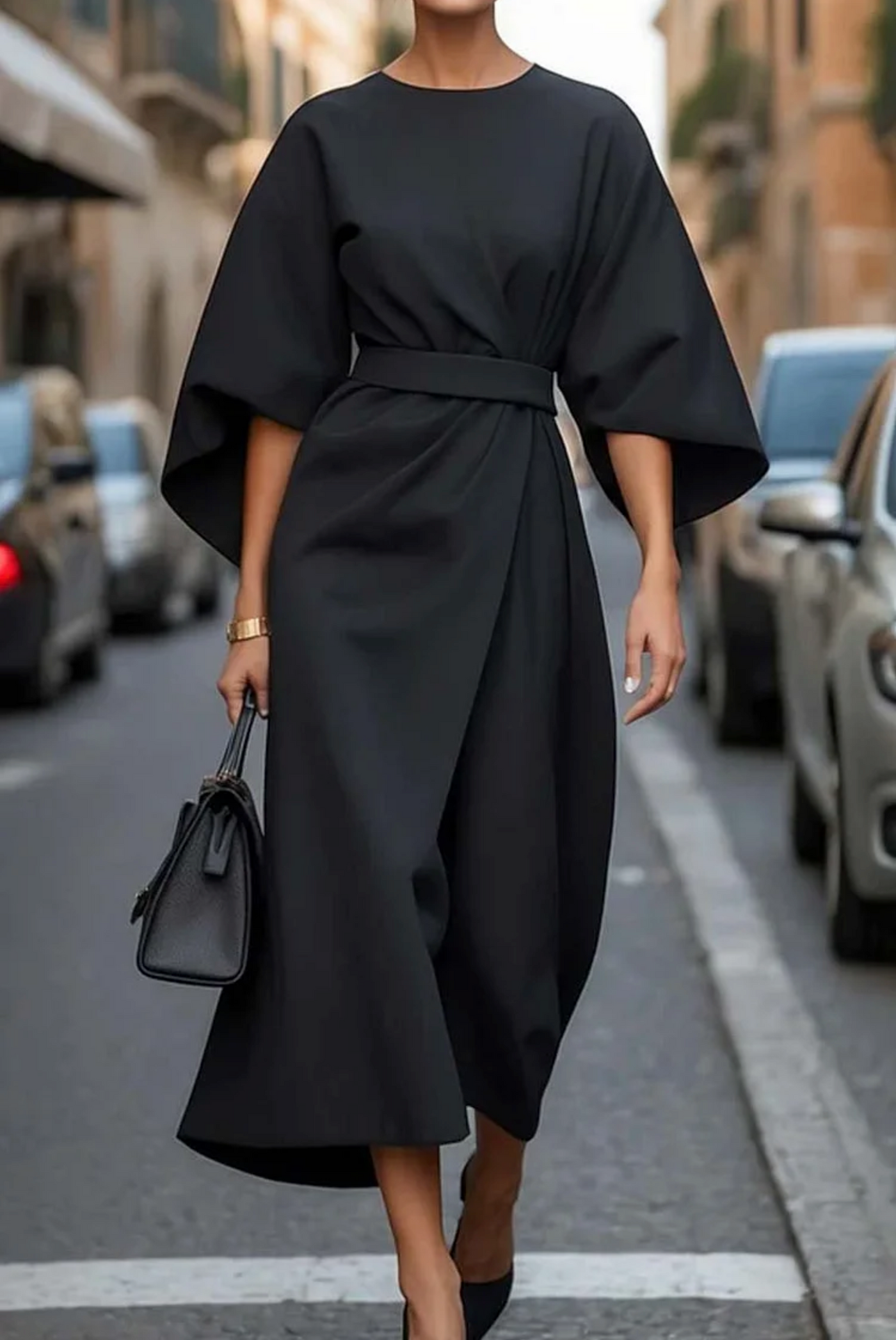 Louise™ | Robe de Soirée Maxi avec Ceinture
