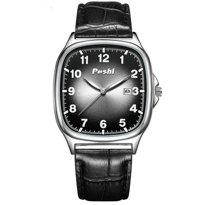 Montre à Quartz avec Bracelet en Cuir de Mode