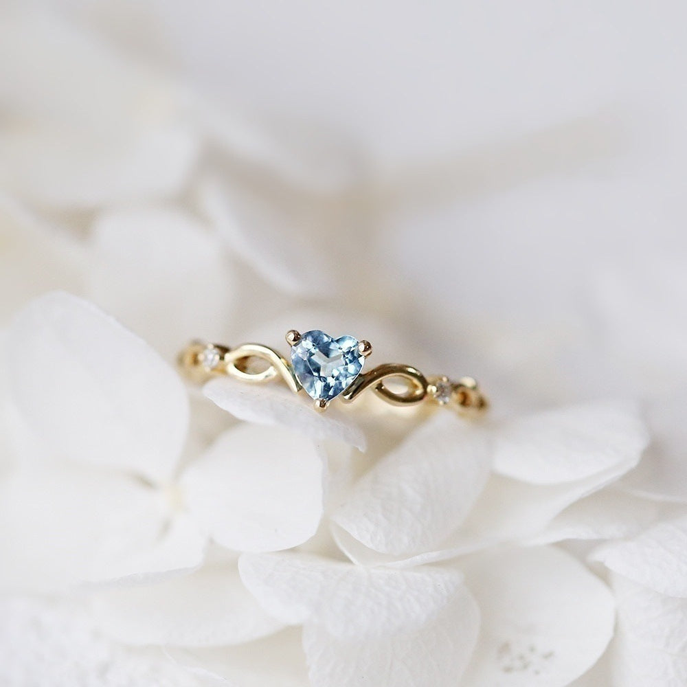 Bague en Cœur de Zirconia