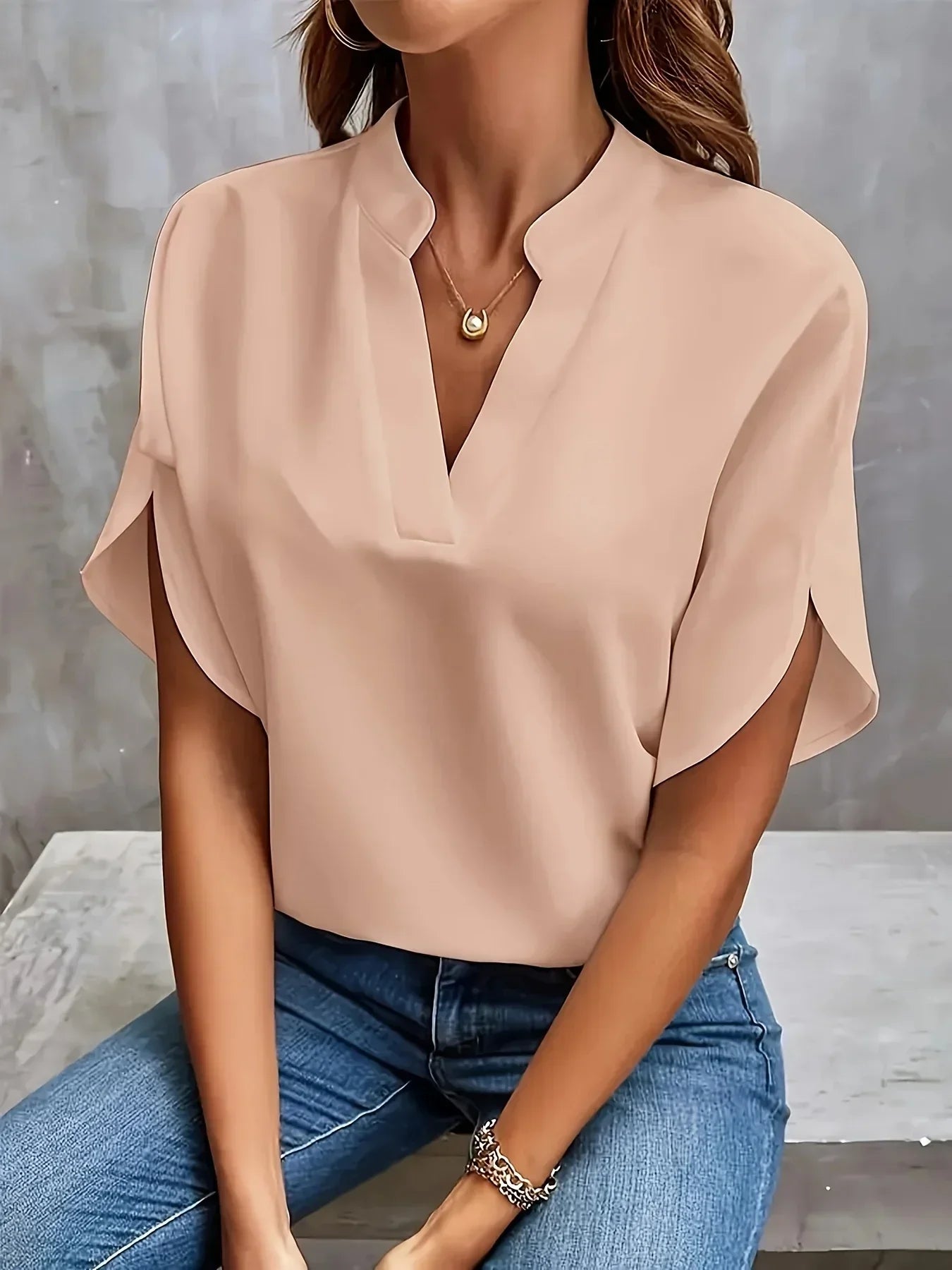 Thalia™ | Blouse Sophistiquée au Design Sur Mesure