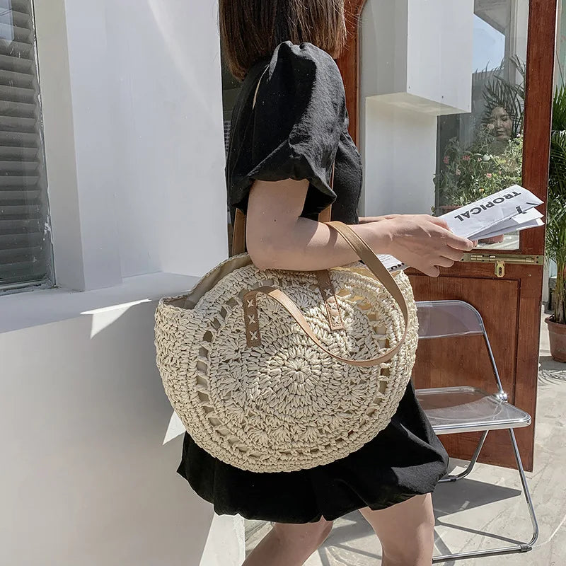 Hannah™ - Sac en paille multifonctionnel