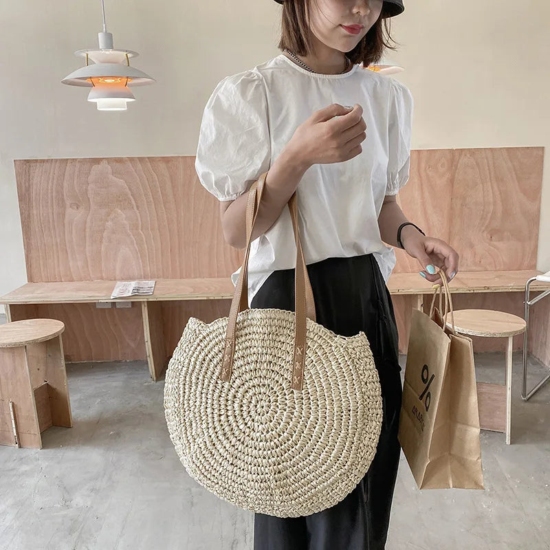 Hannah™ - Sac en paille multifonctionnel