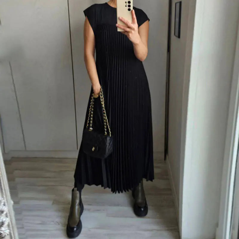 Tamara | Robe Maxi Plissée Élégante