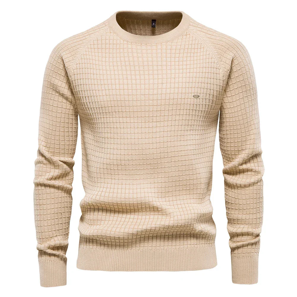 Xander | Pull pour homme avec motif en grille