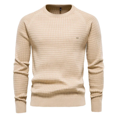 Xander | Pull pour homme avec motif en grille