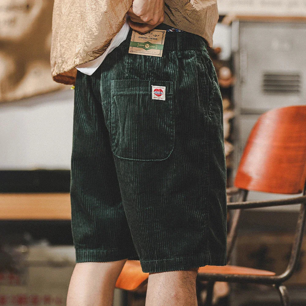 Shorts en velours côtelé