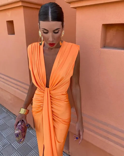 Isabella | Robe de soirée à décolleté profond