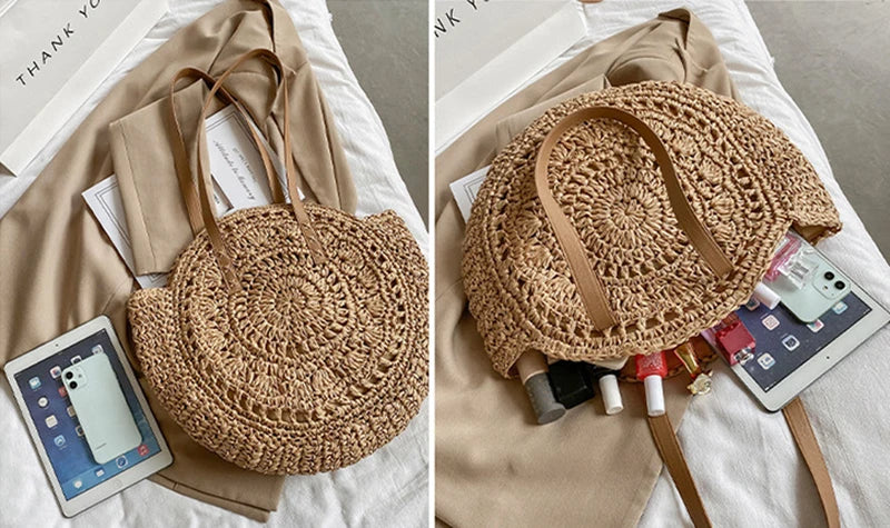 Hannah™ - Sac en paille multifonctionnel