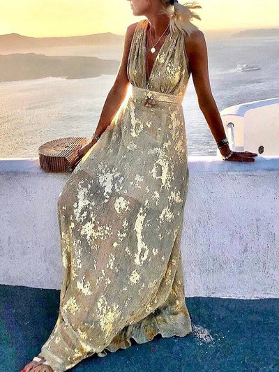 Amy | Élégant Robe Maxi Florale