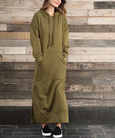Ciska™ - Robe Élégante avec Capuche et Manches Longues