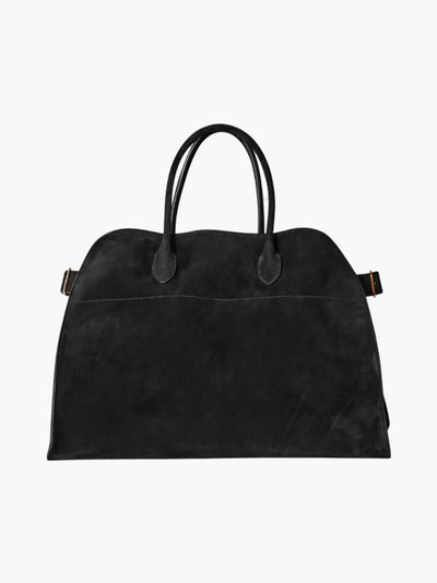 Nicole - Sac à main en cuir velours végétalien