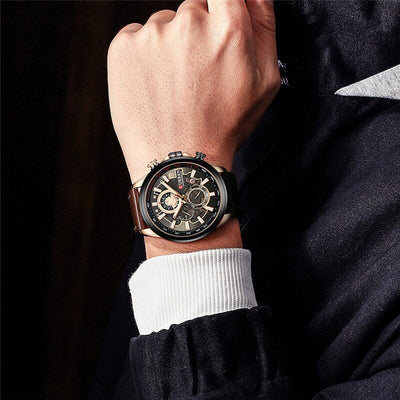 Montre Calendrier Quartz Multifonction