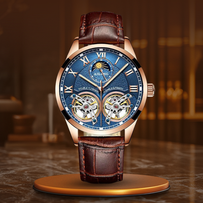 Montre Mécanique d'Affaires au Design Tourbillon