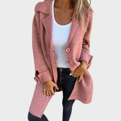 Noémie - Manteau long décontracté avec revers