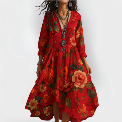 Jennifer | Robe Florale Décontractée Élégante