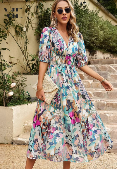 Danielle | Robe Midi Luxe Intemporelle (Quasi épuisé)