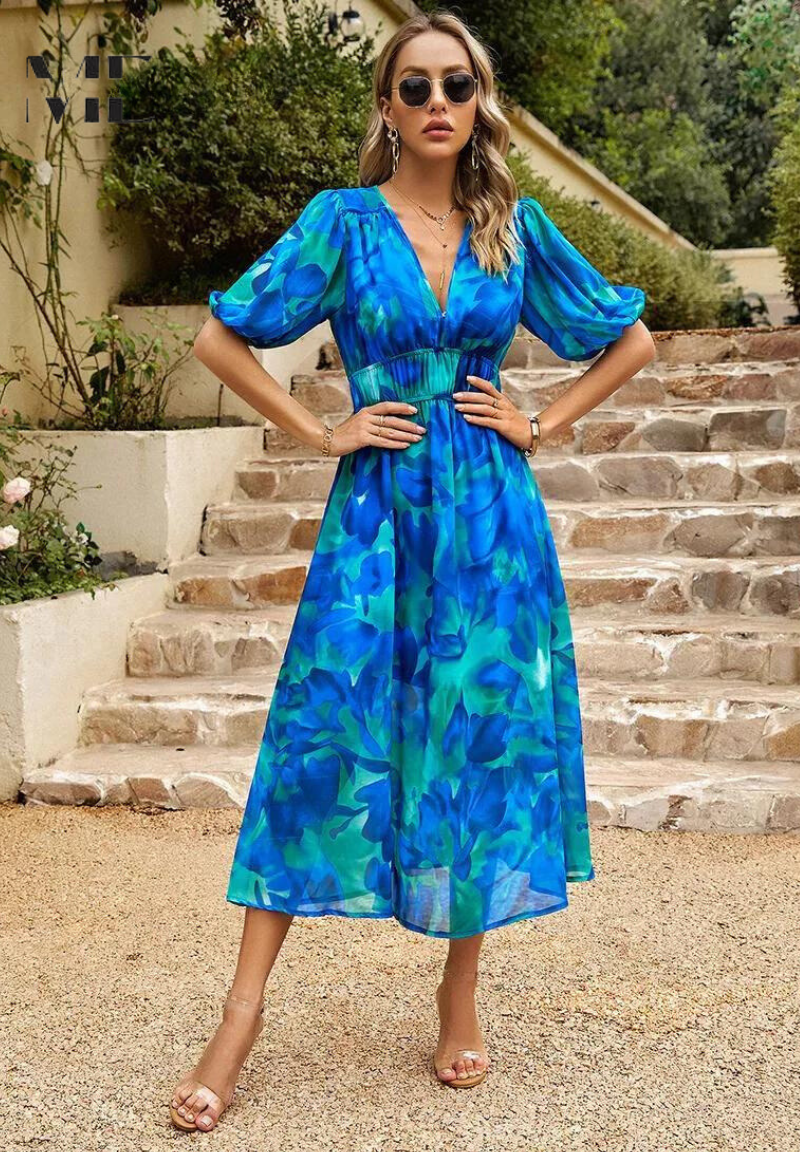 Danielle | Robe Midi Luxe Intemporelle (Quasi épuisé)