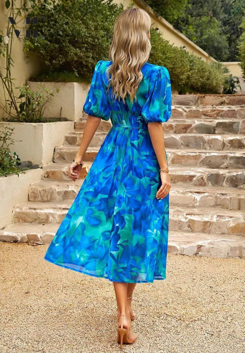 Danielle | Robe Midi Luxe Intemporelle (Quasi épuisé)