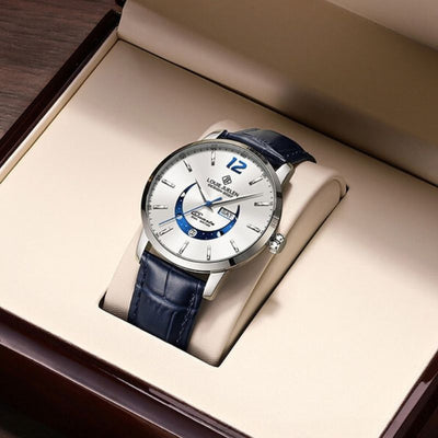 Montre élégante à phase de lune lumineuse