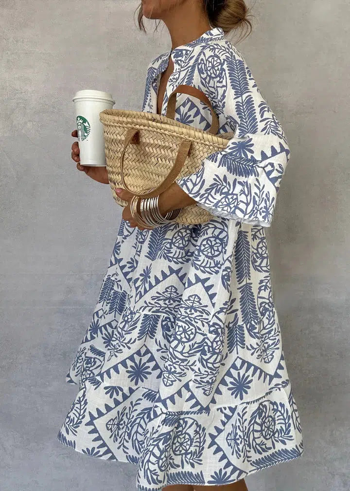 Anjie | Robe Tunique Boho Décontractée