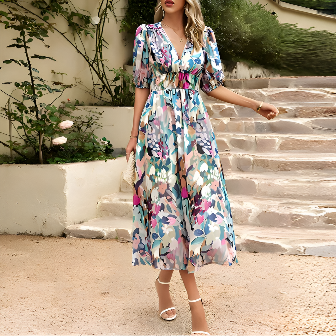 Charlotte | Robe Élégante avec Décolleté en V