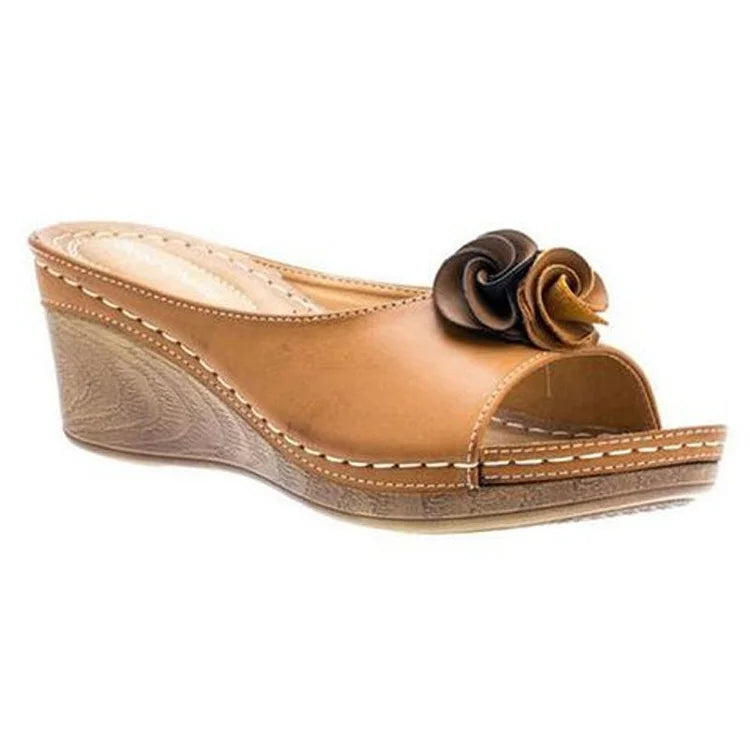 Lily™ - Sandales orthopédiques à bride fleurie