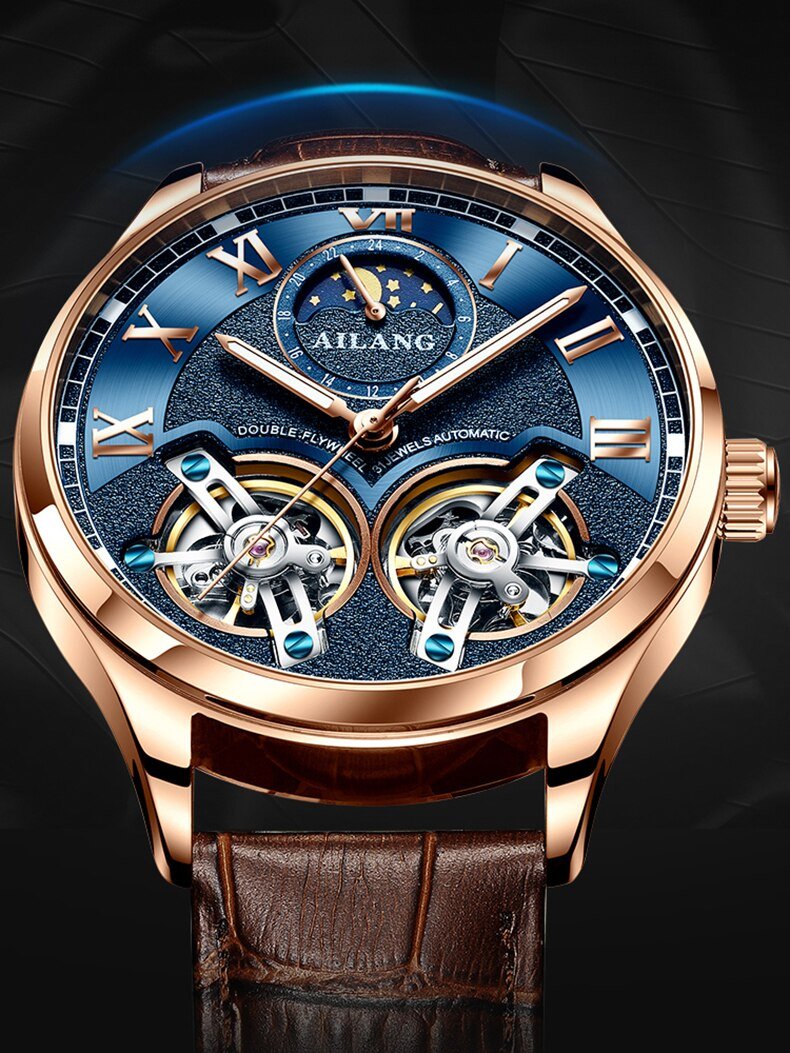 Montre Mécanique d'Affaires au Design Tourbillon
