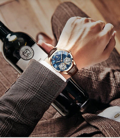 Montre Mécanique d'Affaires au Design Tourbillon