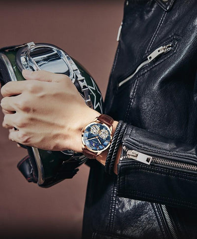Montre Mécanique d'Affaires au Design Tourbillon