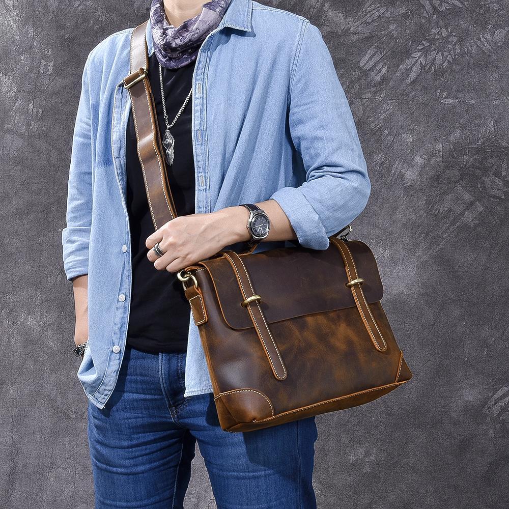 YPRES | Sac à Main en Cuir Marron