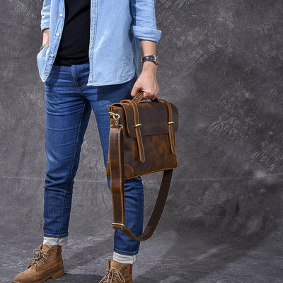 YPRES | Sac à Main en Cuir Marron