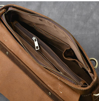 YPRES | Sac à Main en Cuir Marron