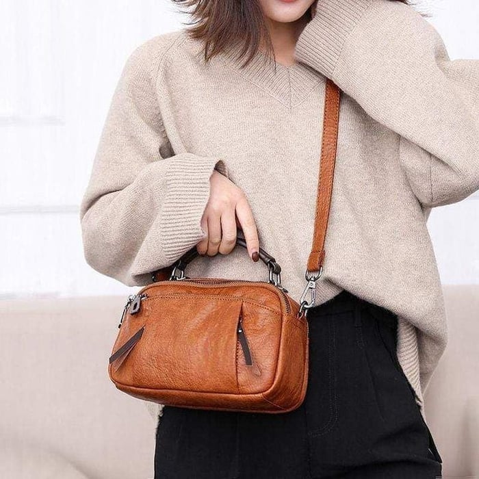 Style Exquis Penelope™ | Sac Souple à Multiples Poches