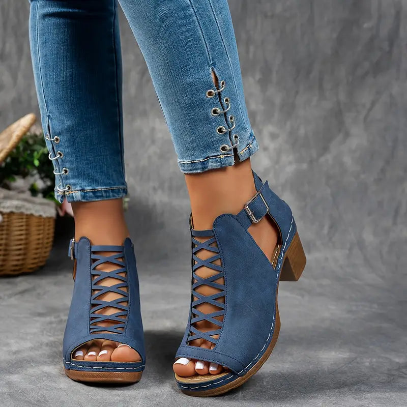 Aubrey™ - Sandales à Talon Élévé Élégantes